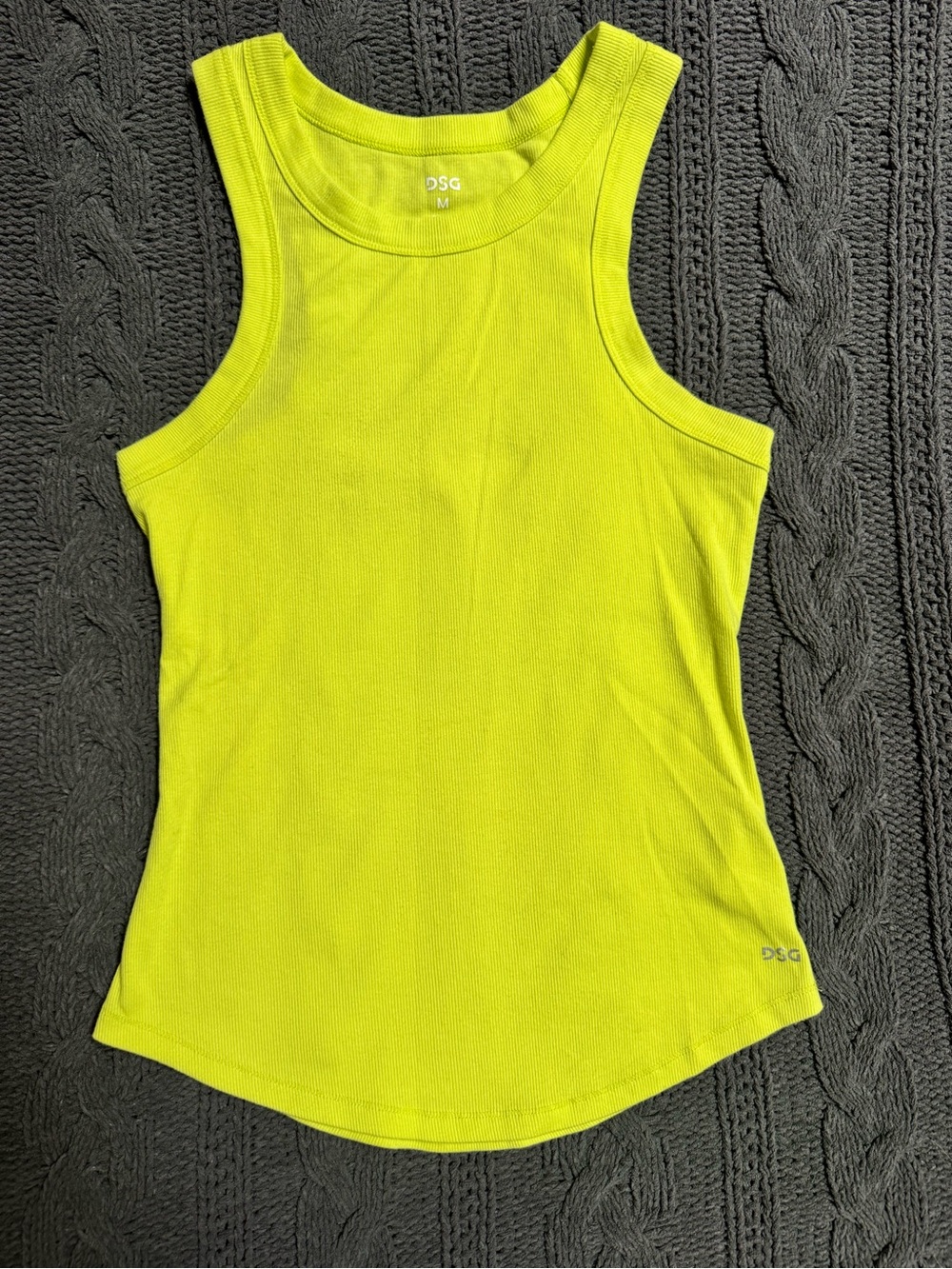 DSG Neon Yellow Athletic Tank (Women's Medium)